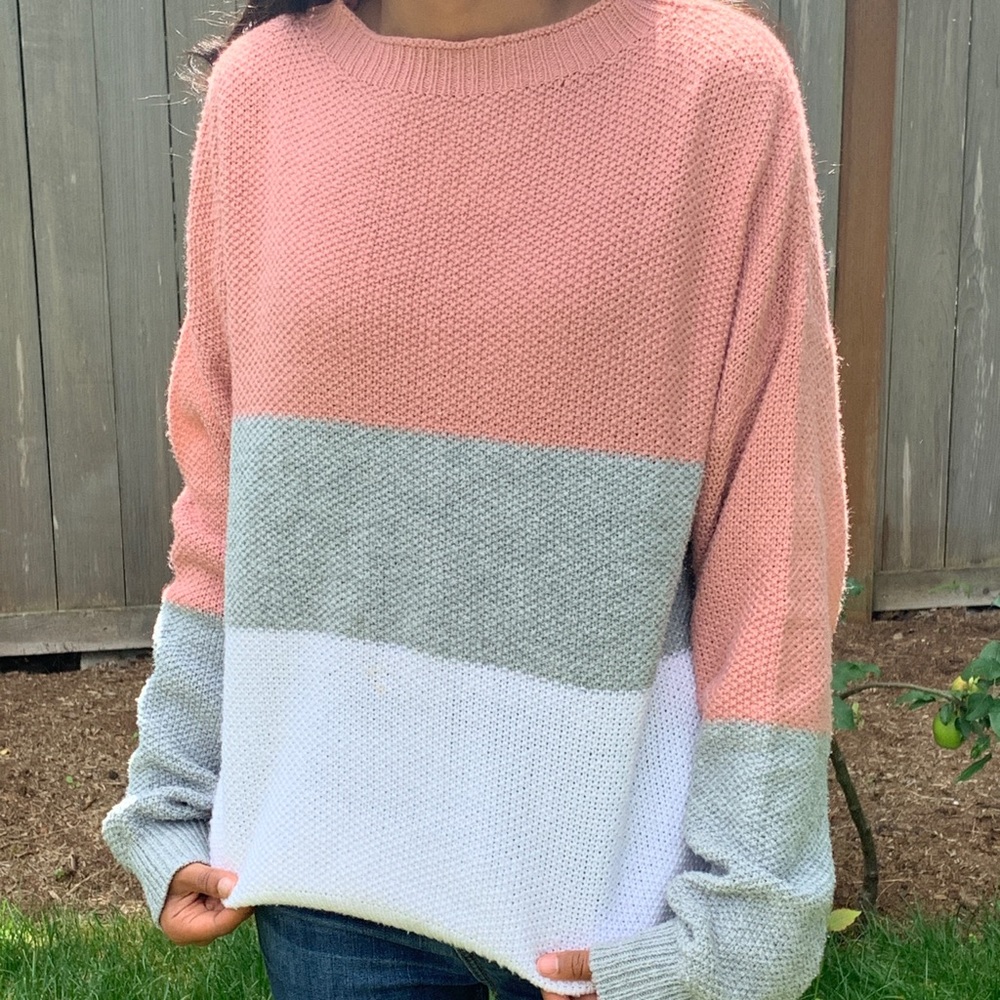 romwe oversized knit sweater